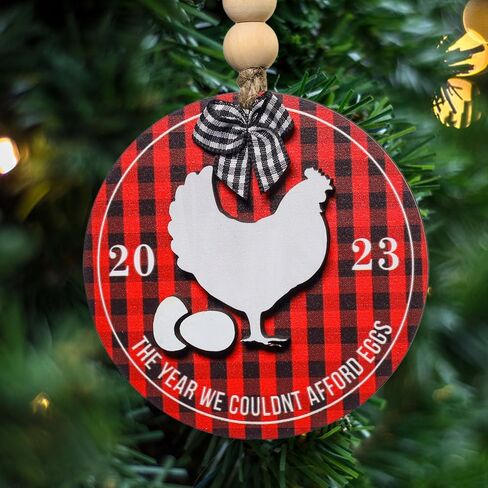 Christmas Ornaments 2023, Wooden Ornament for Christmas Tree, Funny Hot Topics 2023 Year Remember Trending Social Xmas Keepsake, Commemorative Events Holiday Hanging Decor, Friend & Family Bulk Gift in Saudi Arabia