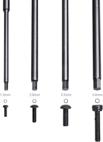 AllinRC Hex Screw Driver Set 1.5mm 2.0mm 2.5mm 3.0mm Hex Allen Screwdriver for RC Car Traxxas Axial Arrma Helicopter FPV Racing Drone (4PCS) in Saudi Arabia