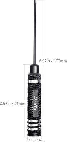 AllinRC Hex Screw Driver Set 1.5mm 2.0mm 2.5mm 3.0mm Hex Allen Screwdriver for RC Car Traxxas Axial Arrma Helicopter FPV Racing Drone (4PCS) in Saudi Arabia