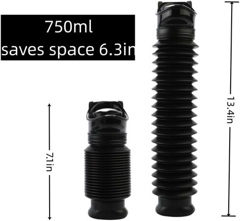 Jkzvicis 2 قطعة مرحاض مبولة محمول، سعة 750 مل، مناسب للتخييم في الهواء الطلق، ازدحام المرور، مرحاض محمول عالمي، مبولة محمولة قابلة لإعادة الاستخدام في حالات الطوارئ in Kuwait