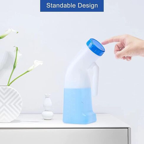 dd2 Unisex Potty Urinal for Car, Toliet Urinal for Men and Women, Bedpans Pee Bottle, with a Lid and Funnel, Plastic Can for Car, Old Man, Child and Diabetes for Camping Outdoor Travel DD20128 in Saudi Arabia