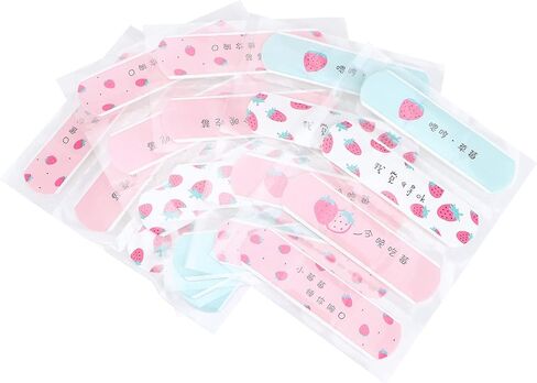 20Pcs Cute Bandaids Outdoor Portable Water Resistant Breathable Bandages Cute Cartoon Adhesive First Aid for Kids Children(#1) in Saudi Arabia