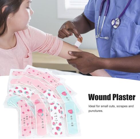 20Pcs Cute Bandaids Outdoor Portable Water Resistant Breathable Bandages Cute Cartoon Adhesive First Aid for Kids Children(#1) in Saudi Arabia