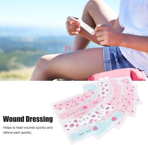 20Pcs Cute Bandaids Outdoor Portable Water Resistant Breathable Bandages Cute Cartoon Adhesive First Aid for Kids Children(#1) in Saudi Arabia