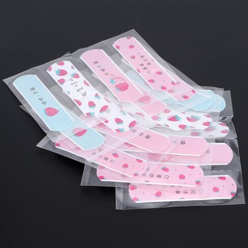 20Pcs Cute Bandaids Outdoor Portable Water Resistant Breathable Bandages Cute Cartoon Adhesive First Aid for Kids Children(#1) in Saudi Arabia