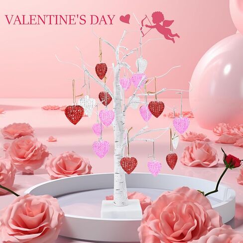 30 قطعة من زخارف القلب الزجاجية لعيد الحب على شكل قلب، زخارف زجاجية شفافة على شكل قلب، زخارف زجاجية معلقة لتزيين عيد الحب، حفلة عطلة in Kuwait