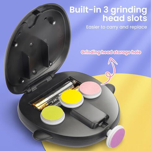 مقصات أظافر الأطفال الكهربائية الآمنة من YEATEM، مجموعة مبرد أظافر الأطفال مجموعة أدوات تزيين الأظافر مع 8 رؤوس جلخ لحديثي الولادة والرضع والأطفال والكبار والعناية بالأظافر وتشذيبها وتلميعها باللون الوردي. in Kuwait