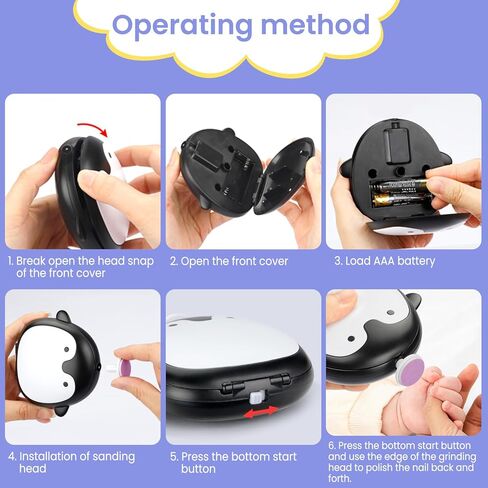 مقصات أظافر الأطفال الكهربائية الآمنة من YEATEM، مجموعة مبرد أظافر الأطفال مجموعة أدوات تزيين الأظافر مع 8 رؤوس جلخ لحديثي الولادة والرضع والأطفال والكبار والعناية بالأظافر وتشذيبها وتلميعها باللون الوردي. in Kuwait