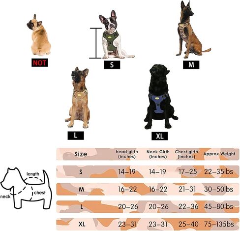 PETAGE Tactical Service Dog Harness No Pull, Reflective Military Dog Harness with Handle, Service Dog Vest for Training, Adjustable Working Pet Vest Easy Control for Small Medium Large Dogs (Blue-S) in Kuwait