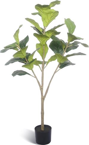 نبات ثعبان صناعي سوفتفليم 35 بوصة، نباتات سانسيفيريا صناعية بطول 2.9 قدم مع 27 ورقة سميكة نابضة بالحياة، نبات أخضر ثعبان مزيف في وعاء للمكتب المنزلي الداخلي وأي ديكور غرفة in Kuwait