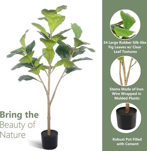 نبات ثعبان صناعي سوفتفليم 35 بوصة، نباتات سانسيفيريا صناعية بطول 2.9 قدم مع 27 ورقة سميكة نابضة بالحياة، نبات أخضر ثعبان مزيف في وعاء للمكتب المنزلي الداخلي وأي ديكور غرفة in Kuwait