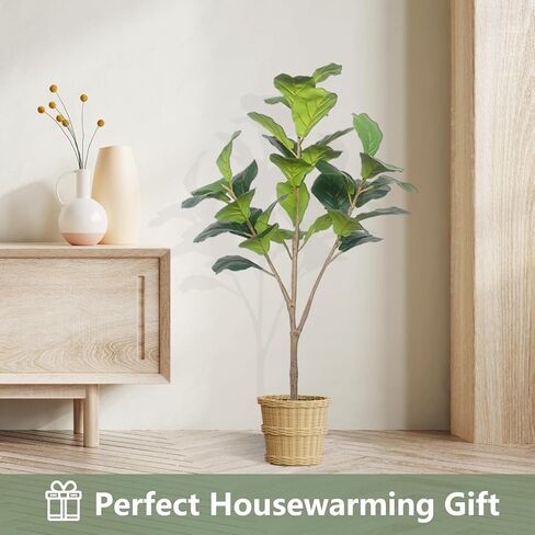 نبات ثعبان صناعي سوفتفليم 35 بوصة، نباتات سانسيفيريا صناعية بطول 2.9 قدم مع 27 ورقة سميكة نابضة بالحياة، نبات أخضر ثعبان مزيف في وعاء للمكتب المنزلي الداخلي وأي ديكور غرفة in Kuwait