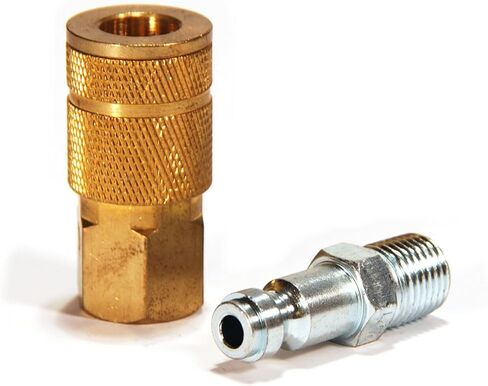 مجموعة وصلات توصيل نحاسية للسيارات مع قابس ذكر مقاس 1/4 بوصة من برايفت TK1001-2 ، قطعتين in Kuwait