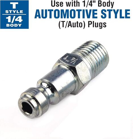 مجموعة وصلات توصيل نحاسية للسيارات مع قابس ذكر مقاس 1/4 بوصة من برايفت TK1001-2 ، قطعتين in Kuwait