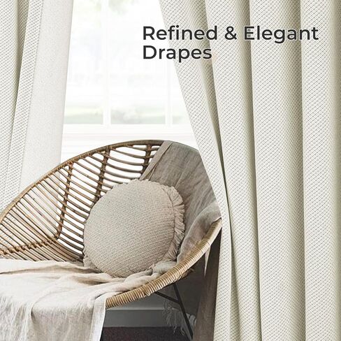 INOVADAY ستائر سوداء داكنة بطول 84 بوصة مجموعة من لوحتين، ستائر تعتيم بعلامة التبويب الخلفية/جيب قضيب بطول 84 بوصة لغرفة النوم، ستائر نافذة تحجب الضوء لغرفة المعيشة، الحضانة، W50xL84 in Kuwait