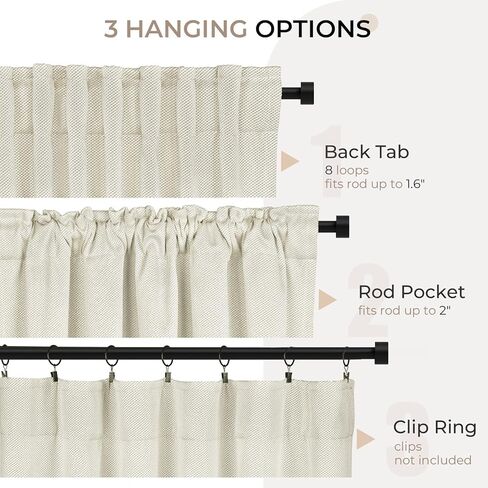 INOVADAY ستائر سوداء داكنة بطول 84 بوصة مجموعة من لوحتين، ستائر تعتيم بعلامة التبويب الخلفية/جيب قضيب بطول 84 بوصة لغرفة النوم، ستائر نافذة تحجب الضوء لغرفة المعيشة، الحضانة، W50xL84 in Kuwait