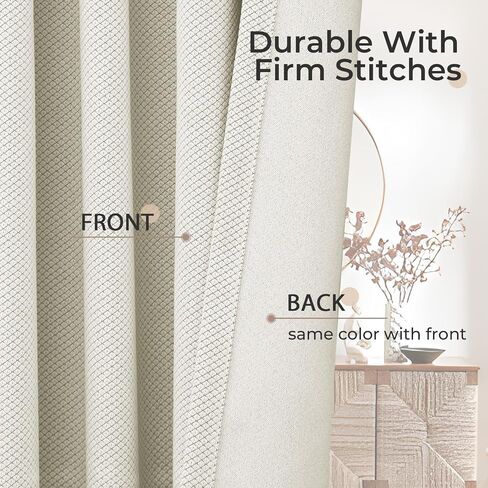 INOVADAY ستائر سوداء داكنة بطول 84 بوصة مجموعة من لوحتين، ستائر تعتيم بعلامة التبويب الخلفية/جيب قضيب بطول 84 بوصة لغرفة النوم، ستائر نافذة تحجب الضوء لغرفة المعيشة، الحضانة، W50xL84 in Kuwait