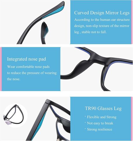 SooGree Blue Light Glasses for Kids Blue Light Blocking Glasses for Teen Boys Girls,Computer Screen Gaming TV Phone in Saudi Arabia