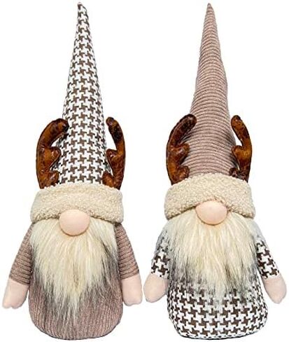 Dicusph 2PCS Gnome Christmas Decorations Christmas Gnome Christmas Ornaments Christmas Gnomes Christmas Gnomes Decorations Gnomes Christmas Decorations Gnomes Decorations for Home (Brown) in Kuwait