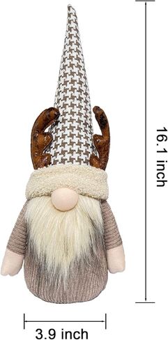 Dicusph 2PCS Gnome Christmas Decorations Christmas Gnome Christmas Ornaments Christmas Gnomes Christmas Gnomes Decorations Gnomes Christmas Decorations Gnomes Decorations for Home (Brown) in Kuwait
