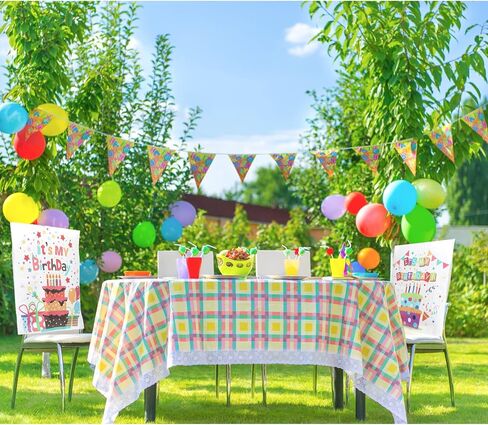 ميكس وير غطاء كرسي بعبارة It's My Birthday من قطعتين، غطاء مقعد عيد الميلاد، اغطية خلفية لكرسي الكب كيك للفصل الدراسي والمكتب وغرفة الطعام للاطفال وحفلات الطلاب وديكورات المدرسة، نمطين in Kuwait