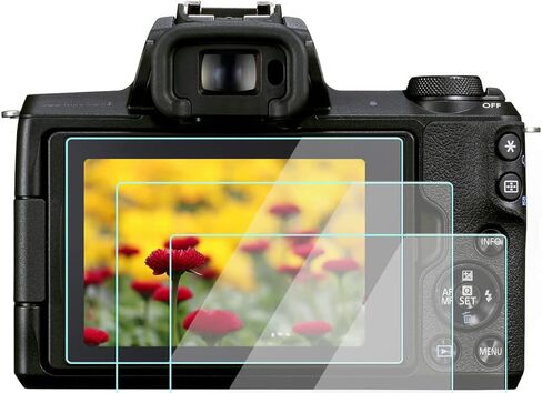 شاشة حماية زجاجية اي او اس ار بي متوافقة مع كانون EOS RP /M50، دبليو اتش 1916 9H من الزجاج المقسى بدون فقاعات ومضادة للخدش ومضادة للاصابع (عبوة من قطعتين) in Kuwait