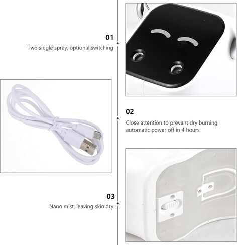 Essential Oil Diffuser Lucky Cow Cool Mist Humidifier USB Silent Aromatherapy Diffuser Desktop Aroma Mist Spray Machine for Car Office Room Bedroom Home Decor White in Kuwait