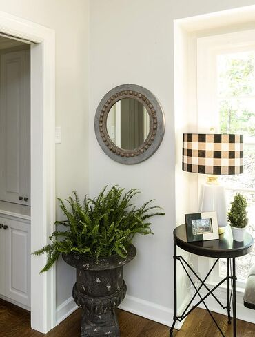 Creative Co-Op White Resin Beige Accents (Holds 5" x 7" Picture Frames and Photo Holders in Saudi Arabia