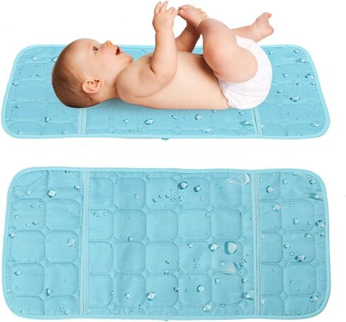 Infant Crib Latex Cooling Mat, Baby Stroller Cooling Pads Cover High Feeding Chair Soft Cushion(Green) in Kuwait