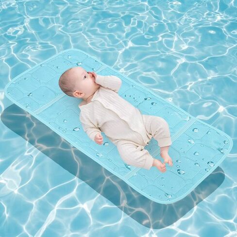 Infant Crib Latex Cooling Mat, Baby Stroller Cooling Pads Cover High Feeding Chair Soft Cushion(Green) in Kuwait