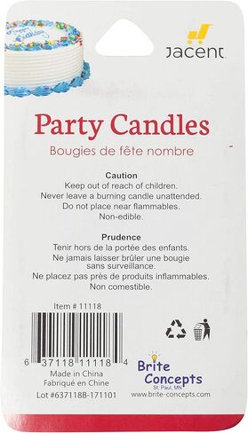 شموع عيد ميلاد منقطة من Jacent, 1-Pack in Kuwait