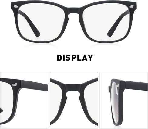 نظارات OLIEYE للكمبيوتر الزرقاء لحجب الضوء - نظارات ألعاب مربعة للنساء والرجال مضادة لإجهاد العين ونظارات ألعاب القراءة in Kuwait
