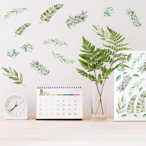 276 قطعة من ملصقات الحائط القابلة للتقشير واللصق على أوراق الريف، ملصقات جدارية حديثة، ملصقات فنية جدارية حديثة، ملصقات جدارية على شكل أوراق شجر طازجة، أوراق شجرة للأطفال، غرفة الحضانة in Kuwait