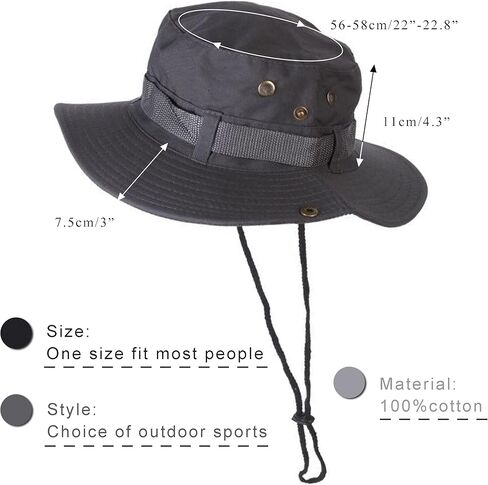 قبعات HUDANHUWEI الخارجية القابلة للطي للشمس بحافة واسعة، قبعة صيد، قبعة للتنزه سيرًا على الأقدام للنساء والرجال in Kuwait