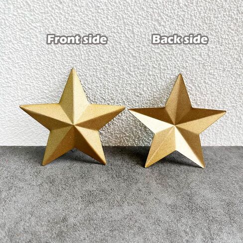 20 Pieces 2.3 Inch Metal Star, Barn Star for Home Decoration, Hanging Wall Decor for House, Iron Vintage Wall Arts and Crafts, Christmas Indoor Outdoor Decorations (Black) in Saudi Arabia