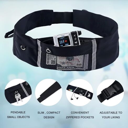 حزام مضخة الإنسولين، حامل مضخة الأنسولين - حزام مضخة لمرضى السكري قابل للتعديل، حقيبة لوازم مرض السكري وإكسسوارات للبالغين والأطفال in Kuwait