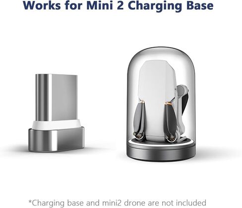 محول شاحن مغناطيسي من النوع C لقاعدة شحن طائرة درون دي جيه اي مافيك ميني 2 ميني اس اي، (عبوتان) موصل شحن سريع من النوع C مطور ميني الى ميني 2 فلاي in Kuwait