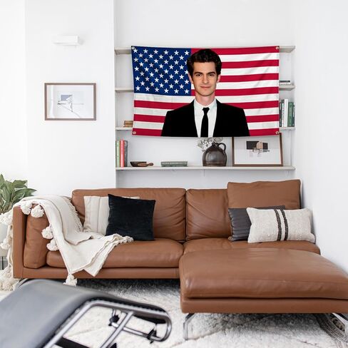 لافتة حائط من RLinea Andrew Tapestry Garfield مقاس 3X5Ft College Dorm Room Man مع 4 حلقات نحاسية in Kuwait