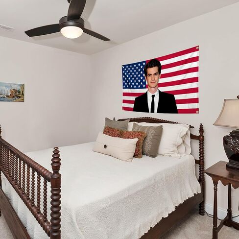 لافتة حائط من RLinea Andrew Tapestry Garfield مقاس 3X5Ft College Dorm Room Man مع 4 حلقات نحاسية in Kuwait