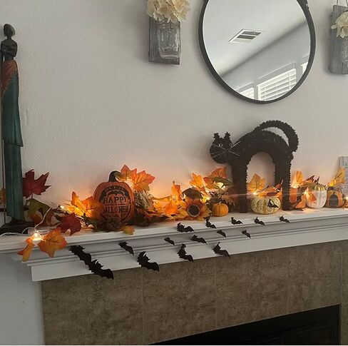 72PCS Halloween Supplies Removable PVC 3D Decoration Realistic Horror Bat Stickers Wall Decal Wall Sticker, DIY Halloween Decoration Home Interior Window Decoration Set in Kuwait