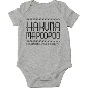 CBTwear Hakuna Mapoopoo Funny Baby Bodysuit Cute Infant Outfit in Saudi Arabia