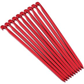 Zerone Tent Stake,10pcs 16cm/6.29in Outdoor Heavy Duty Galvanized Non-Rust Tent Pegs, Aluminum Camp Awning Canopy Accessories Tent Rock Stakes Pegs Nails for Camping in Kuwait