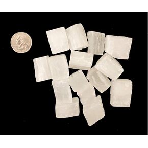 مكعبات سيلينيت خشنة بوزن 1/2 باوند - ريكي - شاكرا - كريستال علاجي in Kuwait