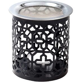 Black Iron Incense Burner with Sieve Height 3.15 inch [Handmade] for Burning Incense with a Tealight in Kuwait