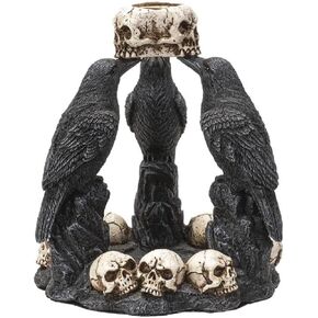 Pacific Giftware Raven Backflow Incense Burner, 5.25-inch Height, Cold Cast Resin in Saudi Arabia