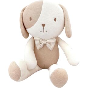 Super Soft Organic Cotton Baby First Friend, Attachment Doll for Baby, Pillow Buddy, Plush Animal Toys, Stuffed Animal Puppy, Honey Bow Tie Puppy in Kuwait
