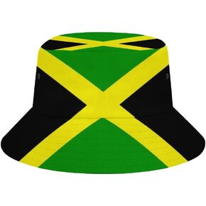 Jamaican Reggae Rasta Lover Bucket Hat for Men Women Fisherman Hat Packable Sun Cap Outdoor Travel Beach Caps
