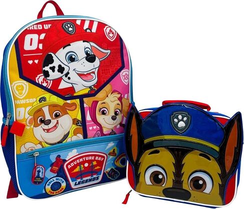 Fast Forward Nickelodeon Paw Patrol 16" Backpack with Lunch Box Set - 13 Piece Bundle with Variety School Supplies Including Pencil Case, Notebook, Folders and More in Saudi Arabia
