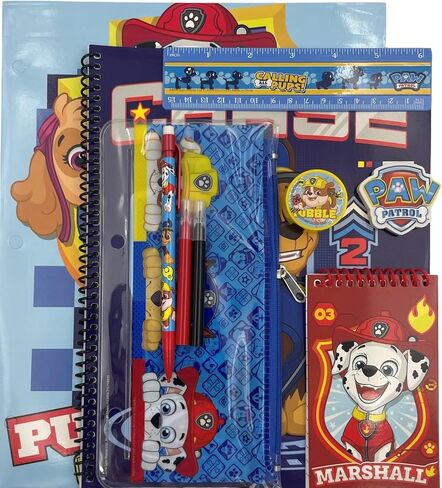 Fast Forward Nickelodeon Paw Patrol 16" Backpack with Lunch Box Set - 13 Piece Bundle with Variety School Supplies Including Pencil Case, Notebook, Folders and More in Saudi Arabia