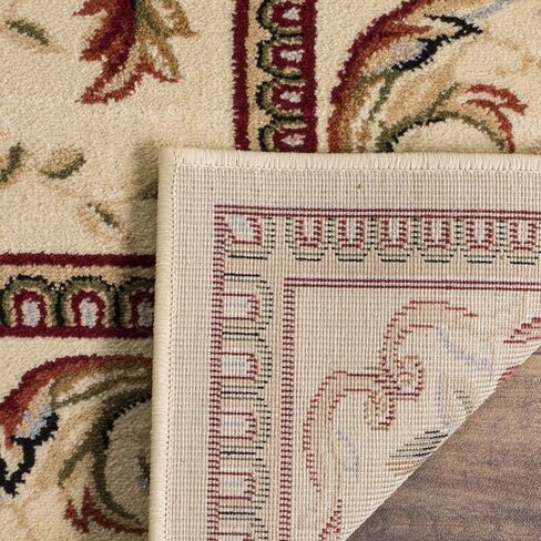 سجادة SAFAVIEH Lyndhurst Collection Accent - 4 × 6 بوصة، عاجي وعاجي، تصميم ملتف، لا يتساقط ويسهل العناية به، مثالي للمناطق ذات حركة المرور العالية في المدخل، وغرفة المعيشة، وغرفة النوم (LNH322A) in Saudi Arabia
